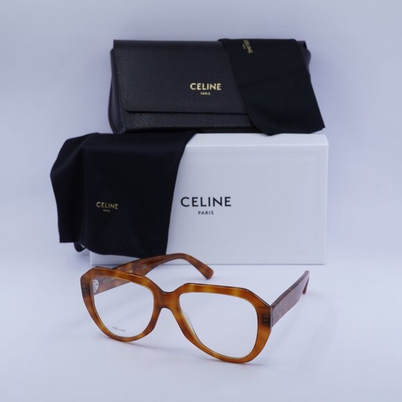 Final Price! Celine CL50016I 053 Havana Eyeglasses 52mm - Picture 1 of 8